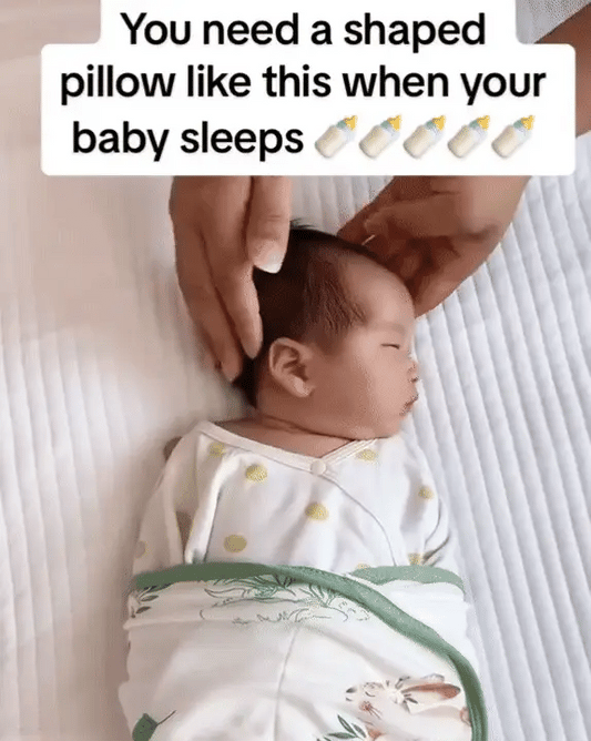 Soft Baby Head Shaping Pillow for 0-12 Months – Prevents Flat Head | Ultra Comfort Support